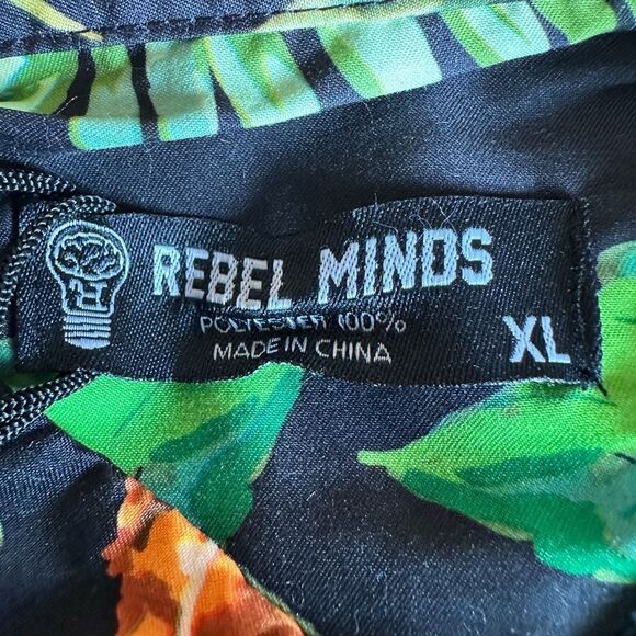 Rebel minds men’s casual button-down Hawaiian shirt - Picture 6 of 6